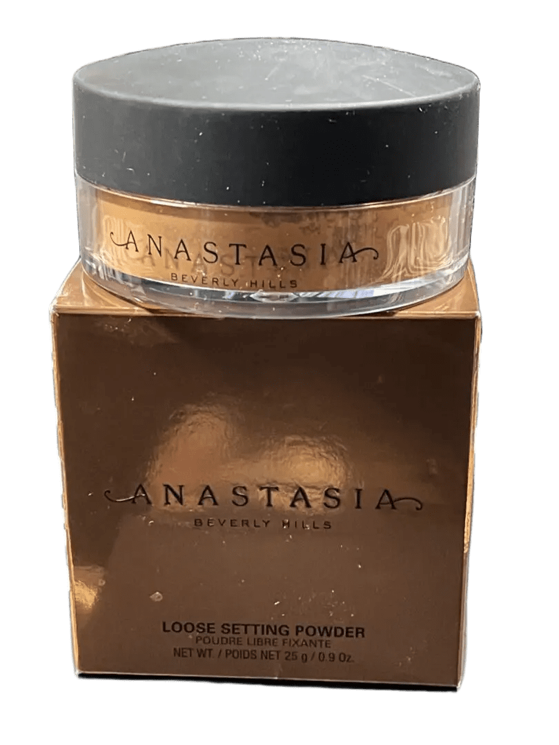 Anastasia Beverly Hills loose setting powder in a jar.