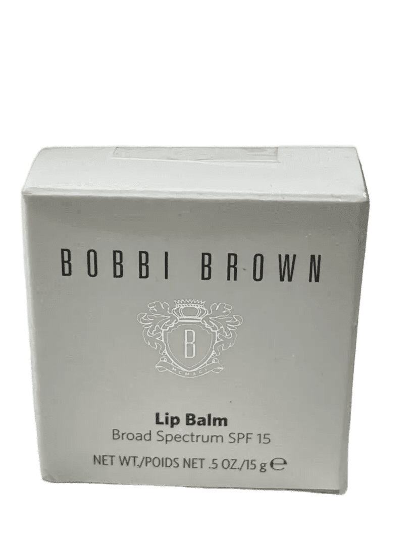 Bobbi Brown Lip Balm packaging with SPF 15 protection.