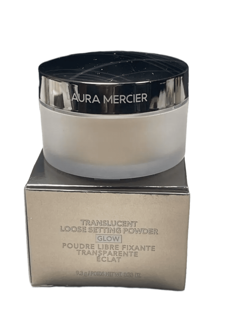 Laura Mercier translucent loose setting powder in a jar.