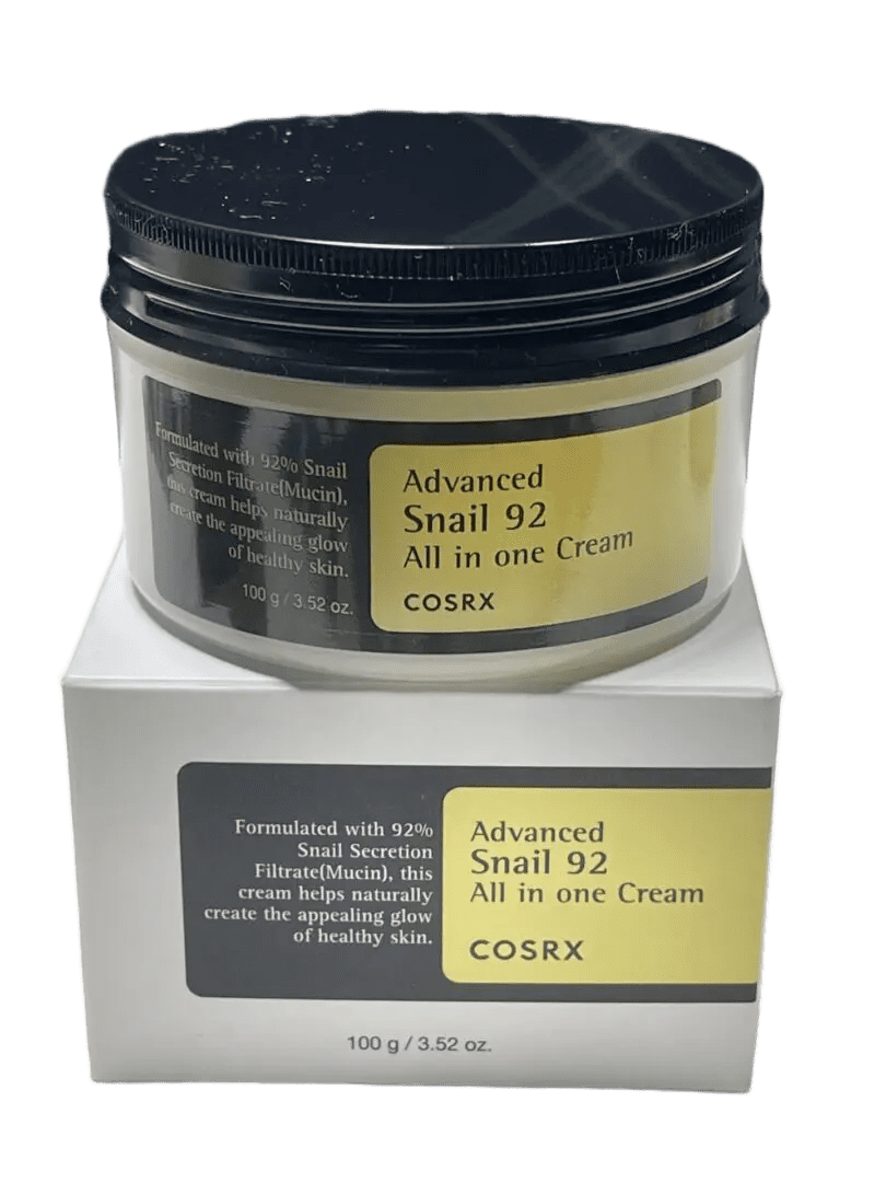 COSRX Advanced Snail 92 All In One Cream jar and box.