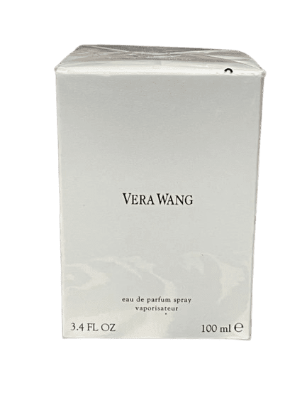 A boxed bottle of Vera Wang eau de parfum spray.